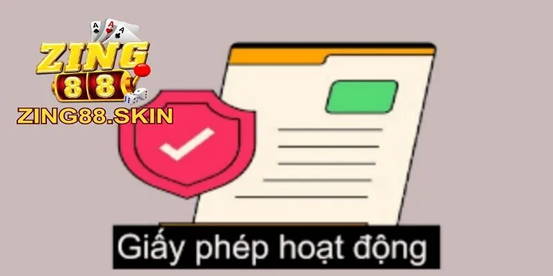 Những giấy phép hoạt động của cổng game Zing88 hiện có.